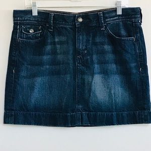 OLD NAVY DARK BLUE DENIM MINI SKIRT Jean 5 pocket